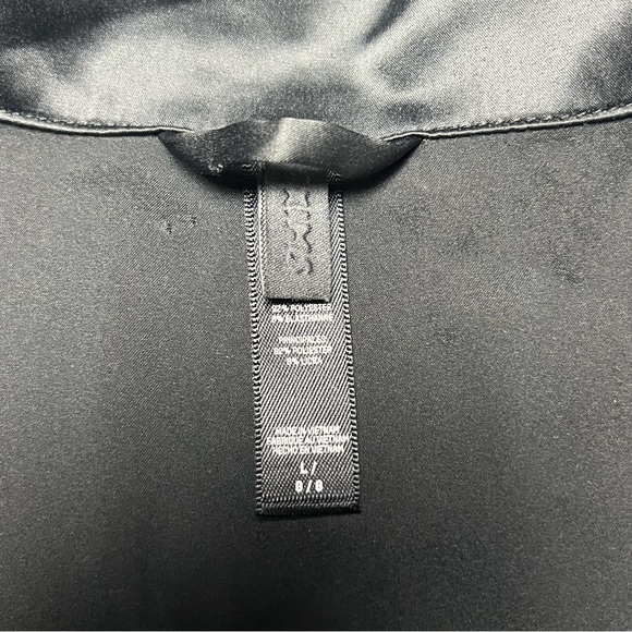 Skims Hotel Satin Sleepdress Super Soft Size Large Onyx/Black - Picture 4 of 6